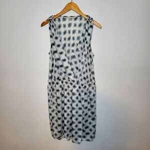 Rachel Rachel Roy White & Black Print Dress Size XL